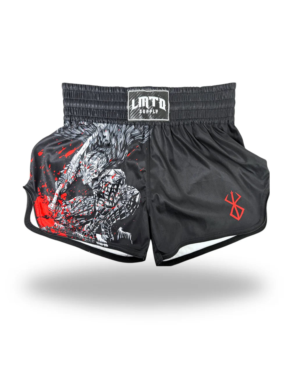 Black Berserker Anime Muay Thai Boxing Shorts