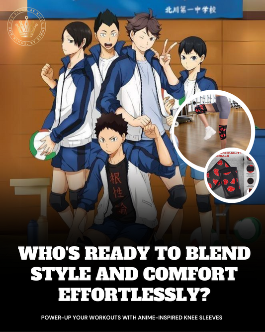 Haikyu with anime knee sleeves