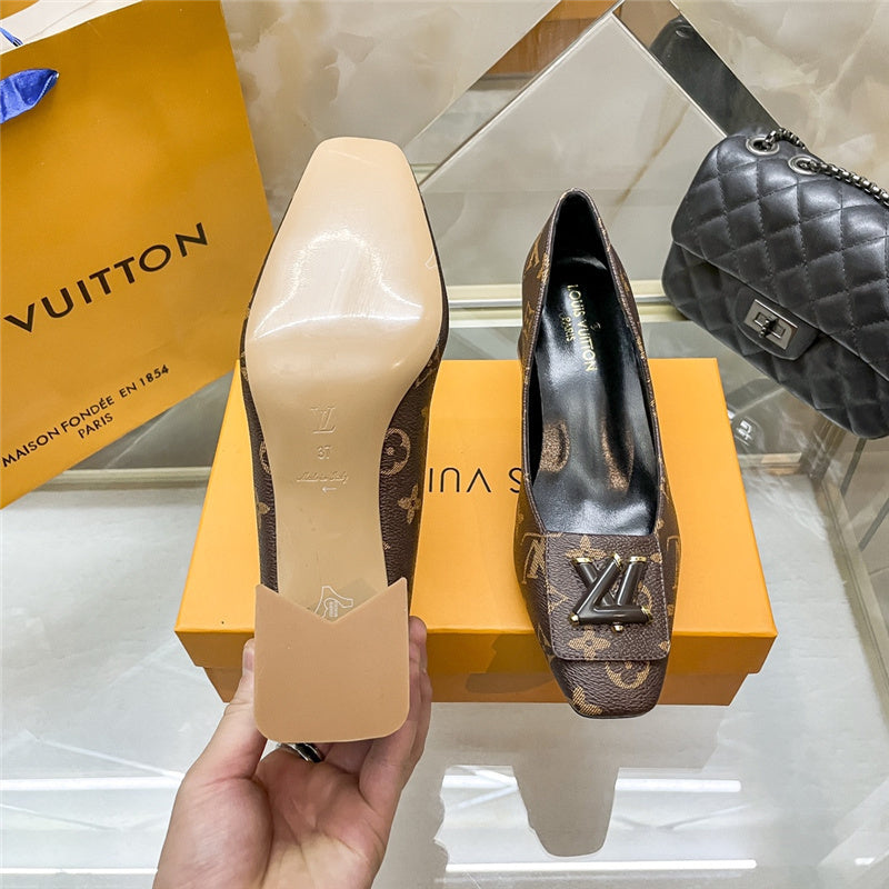 Brown LLV Design Heels