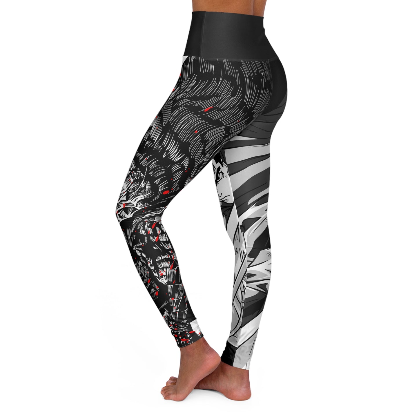 Berserk Splatter High Waisted Yoga Leggings