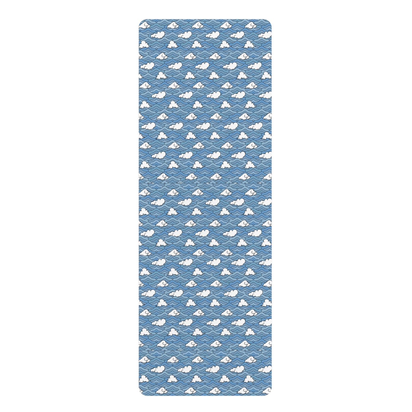 Blue Sakonj Rubber Yoga Mat