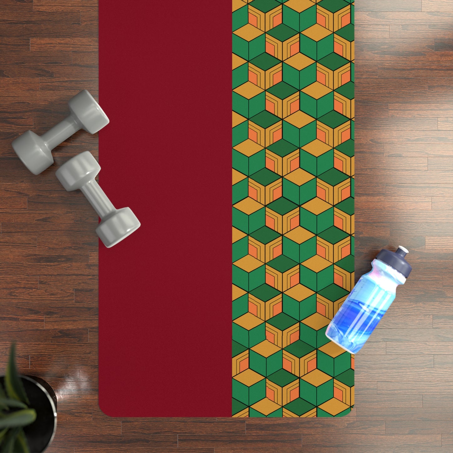 Black Tmk Rubber Yoga Mat