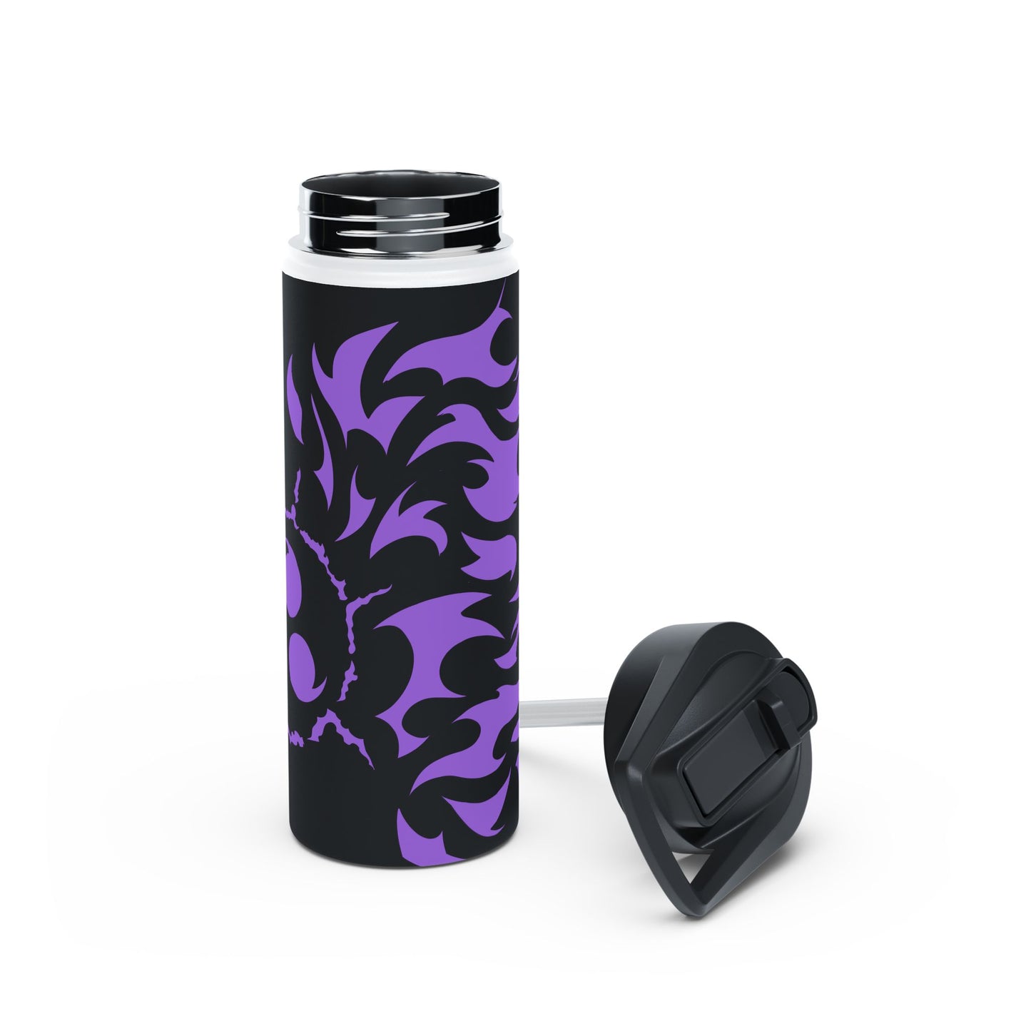 Purple Curse Stainless Steel Water Bottle, Standard Lid