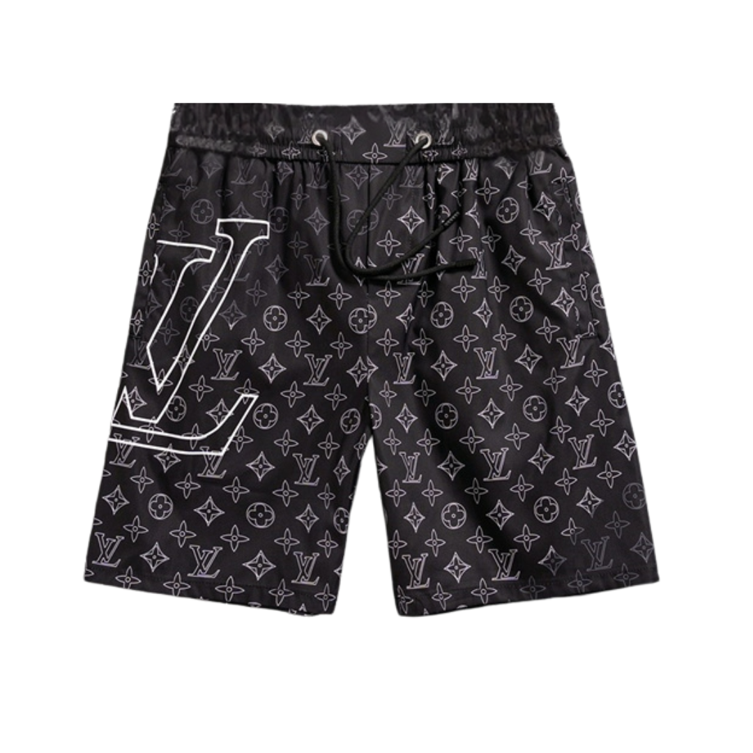 Black LLV Design Shorts