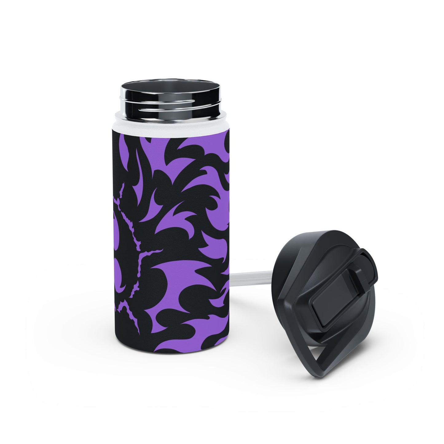 Purple Curse Stainless Steel Water Bottle, Standard Lid