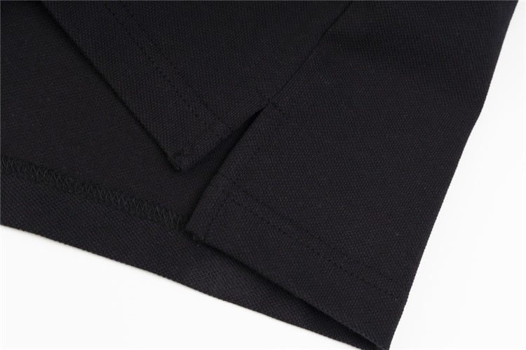 Black w/ Stripes GG Design Polo Shirt