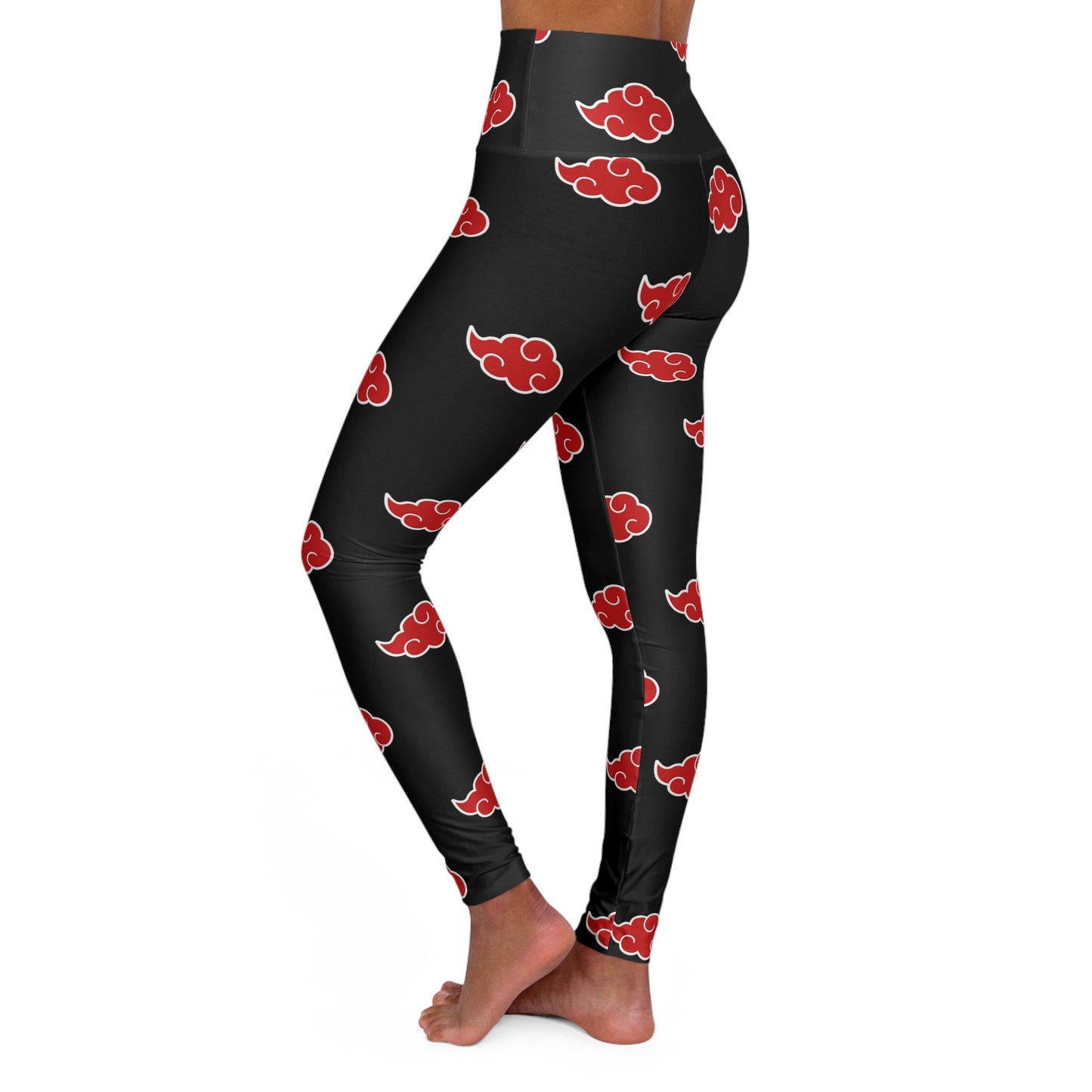 Red Cloud High Waisted Yoga Leggings
