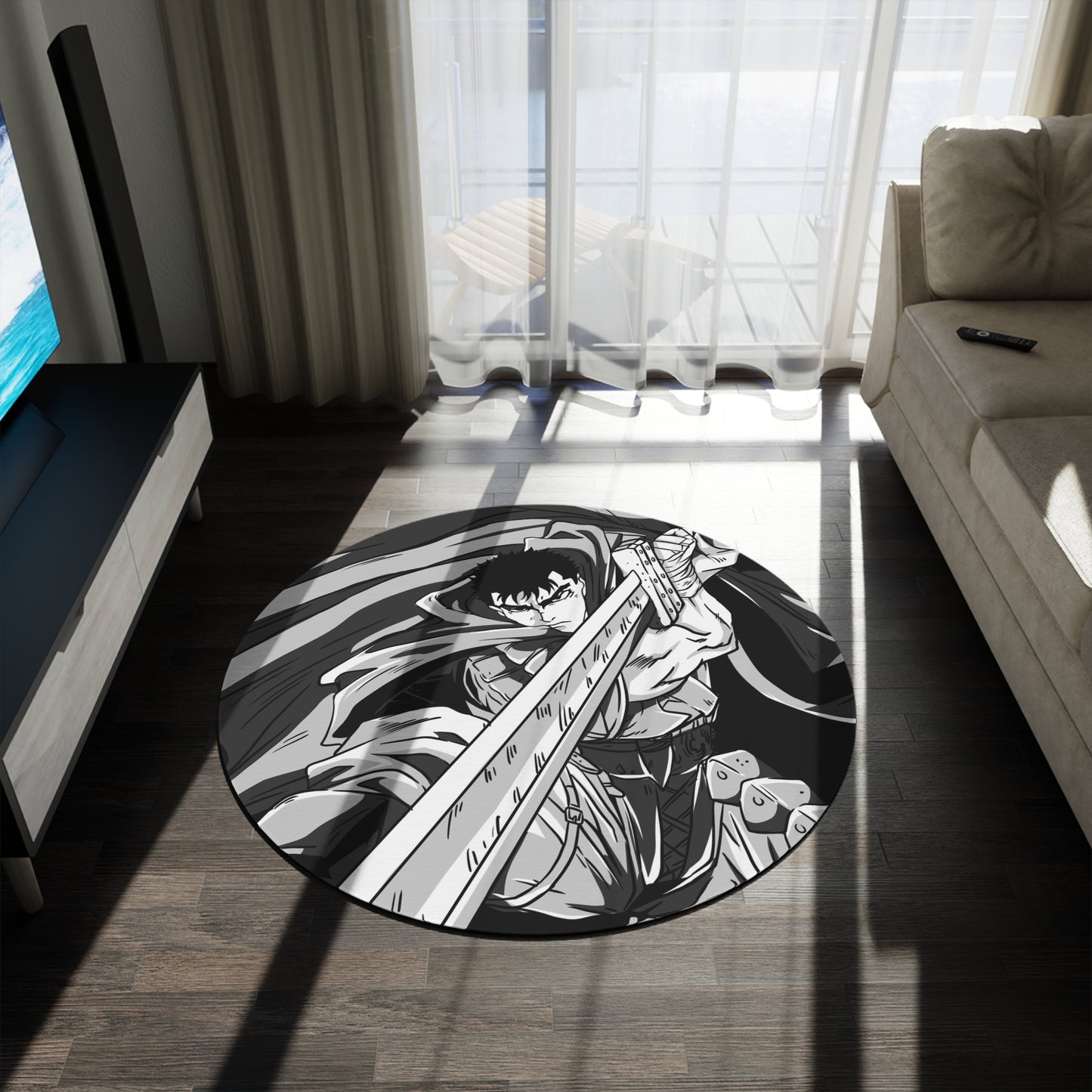 Berserk Splatter 2 Round Rug