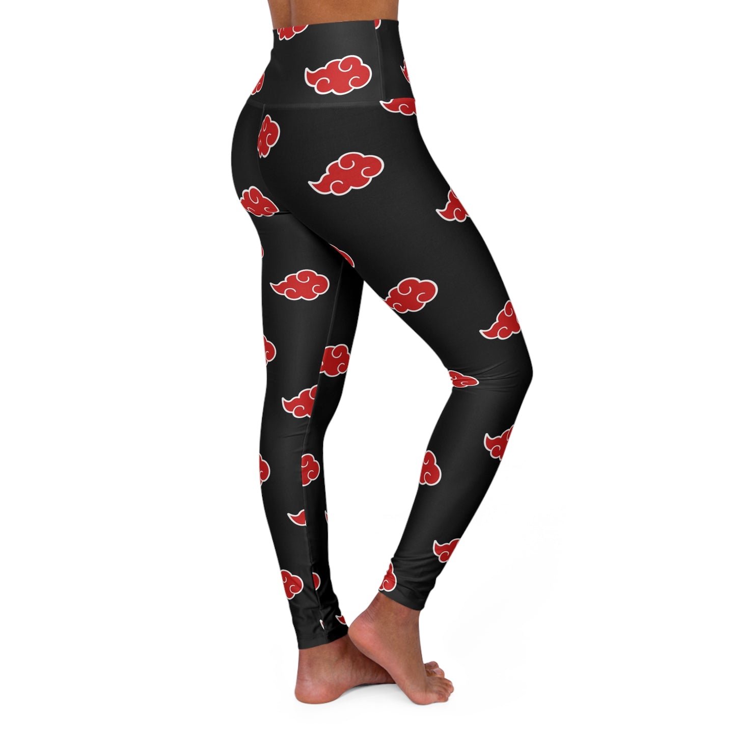 Red Cloud High Waisted Yoga Leggings