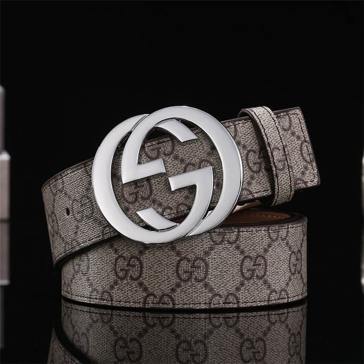 GG with White buckle design Belt