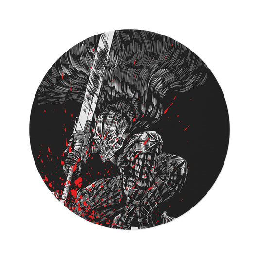 Berserk Splatter 2 Round Rug