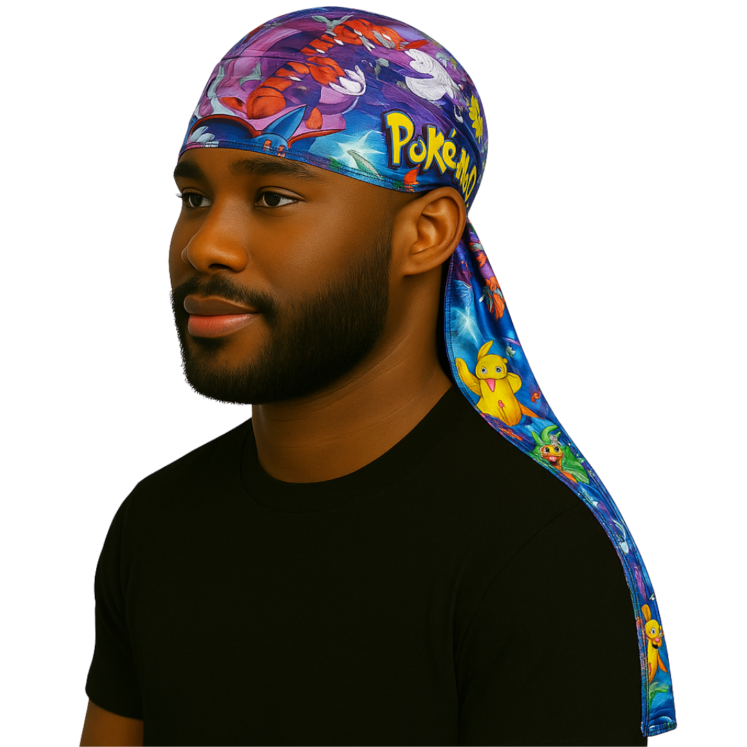 Blue PKM - Silky Crown Durag
