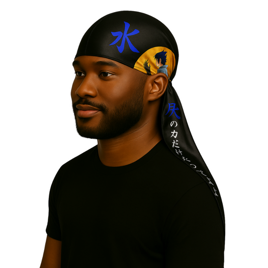 Black Saske - Silky Crown Durag