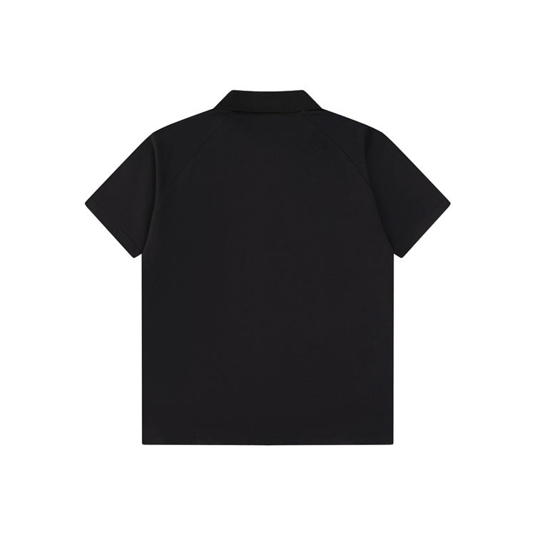 Black w/ Stripes GG Design Polo Shirt