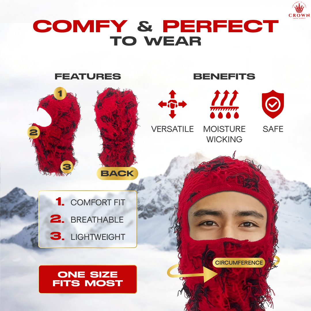 Distressed Anime Ski Mask Crown Limited Supply