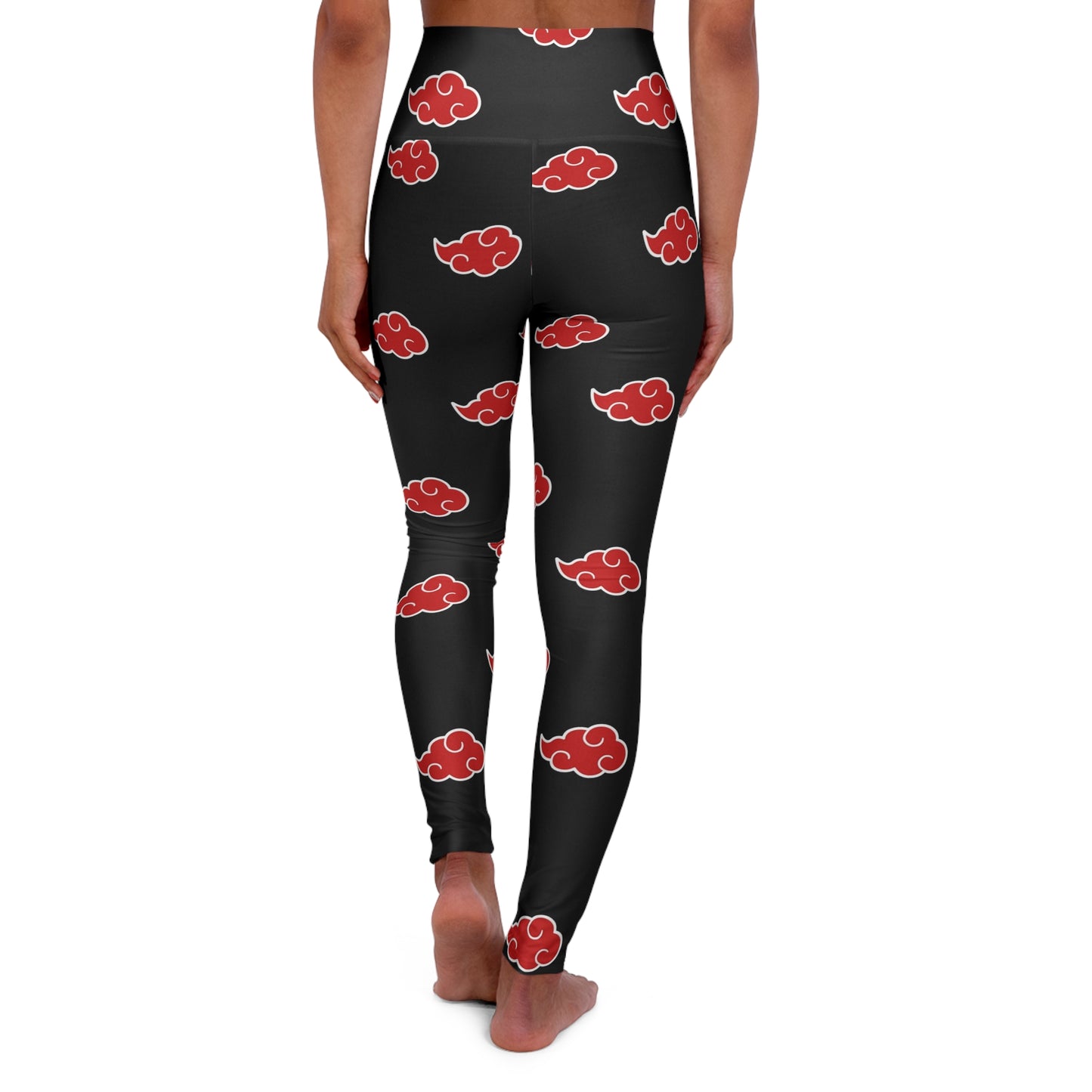 Red Cloud High Waisted Yoga Leggings