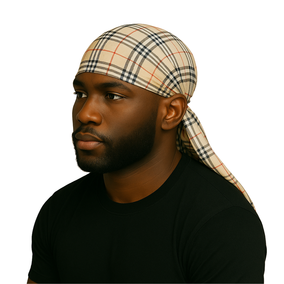 Pre-Order Design SIlky Crown Durag C1