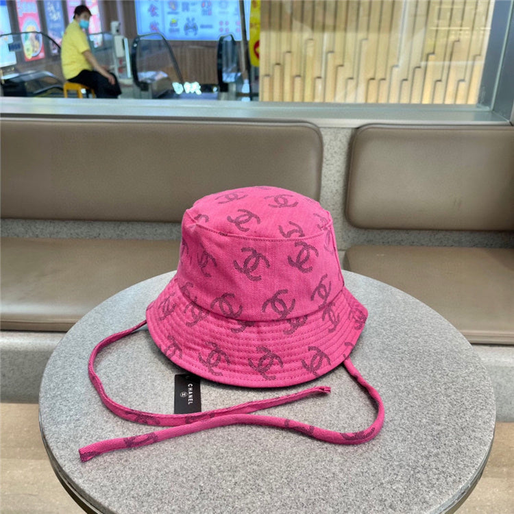 Pink CC Design Bucket Hat