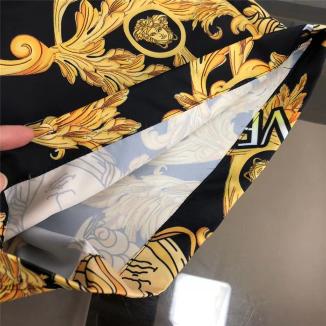 Black V Design Shorts