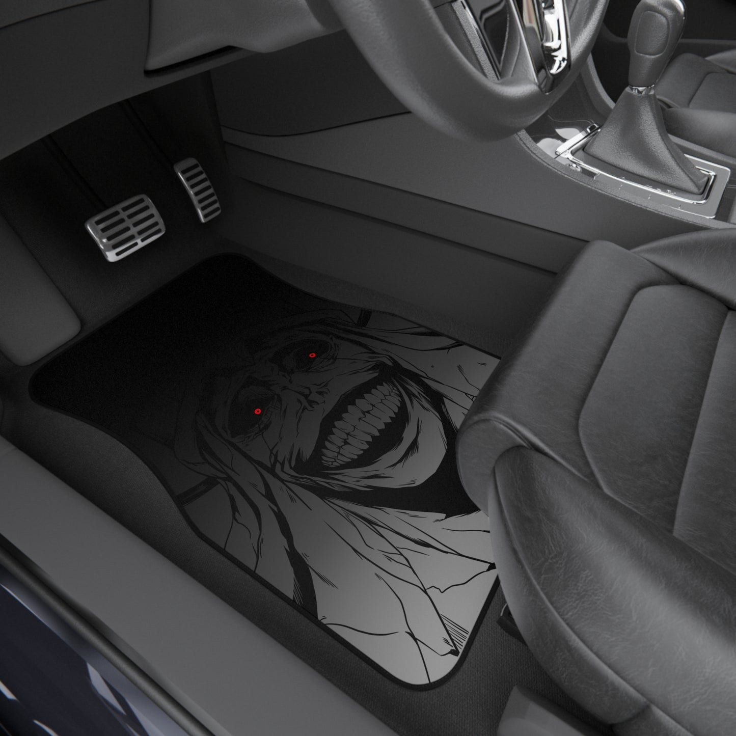 Solo Leveling God (Black and White) Car Mats (Set of 4)