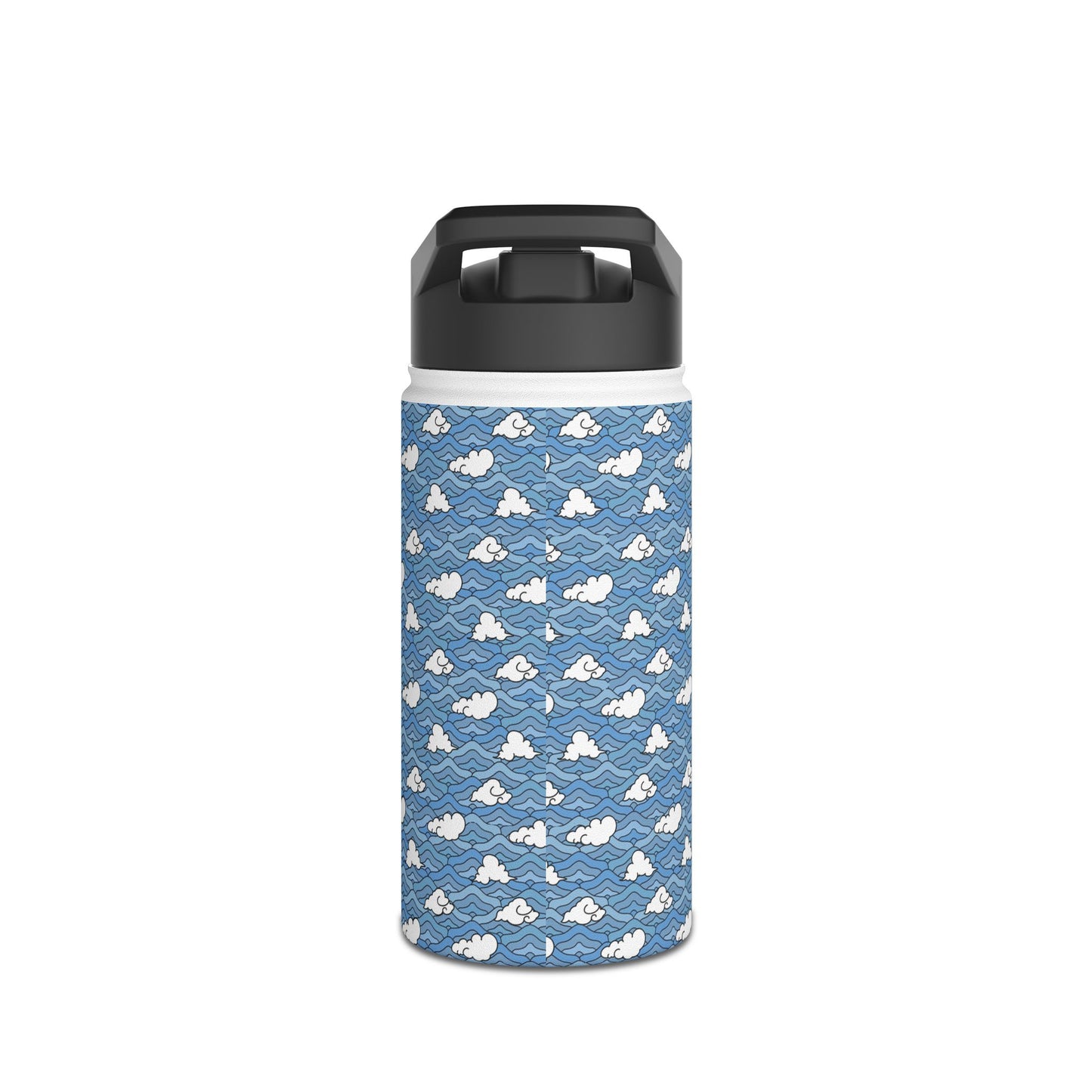 Blue Sakonj Stainless Steel Water Bottle, Standard Lid