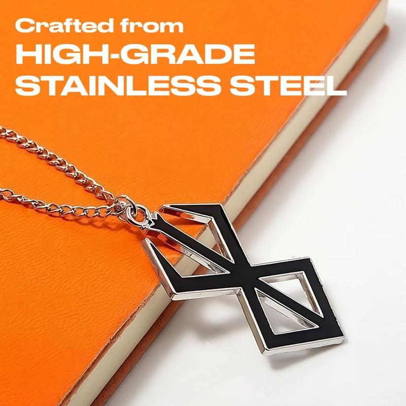 10pcs Anime Pendant Necklace - Stainless Steel Crown Limited Supply