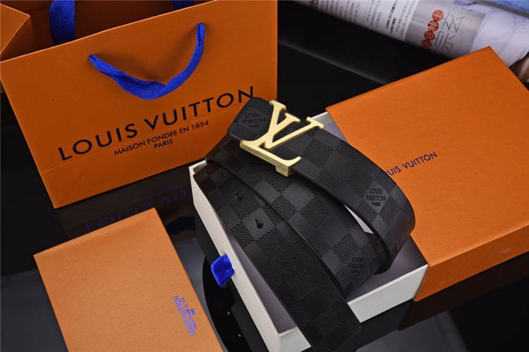 Black on Gold Checkered Belt