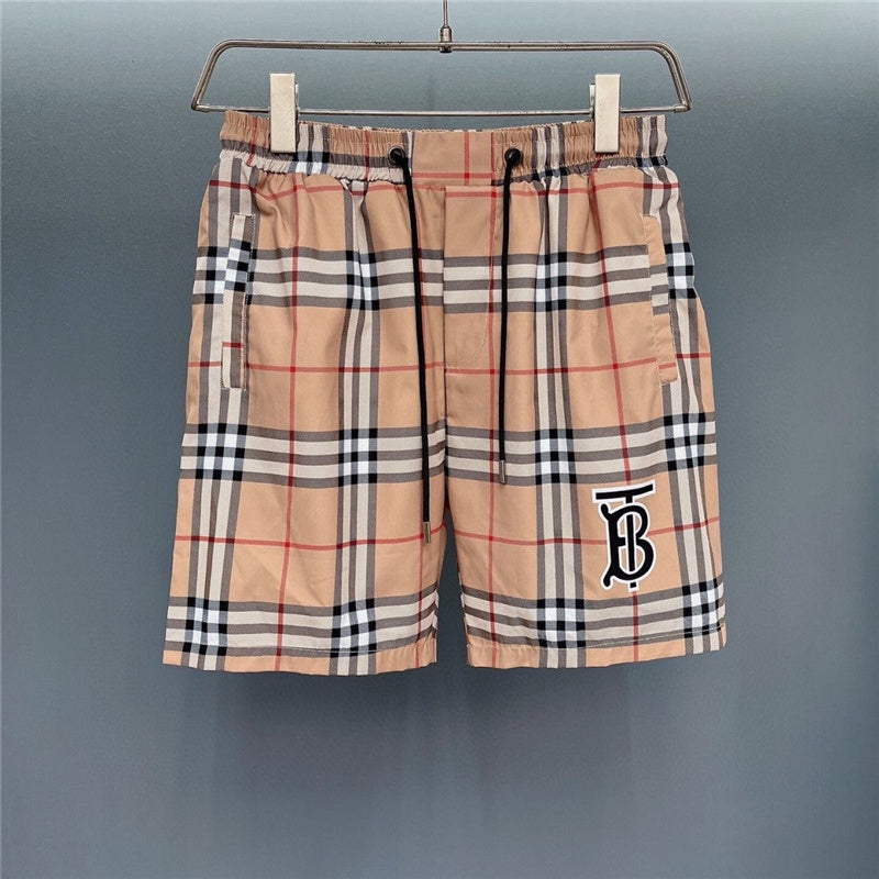 Striped Bbry Design Shorts