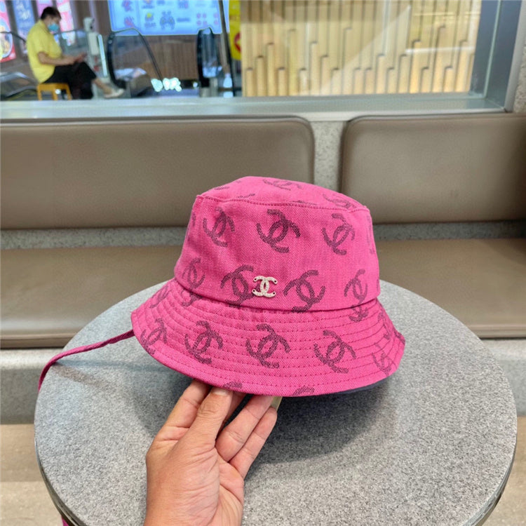 Pink CC Design Bucket Hat