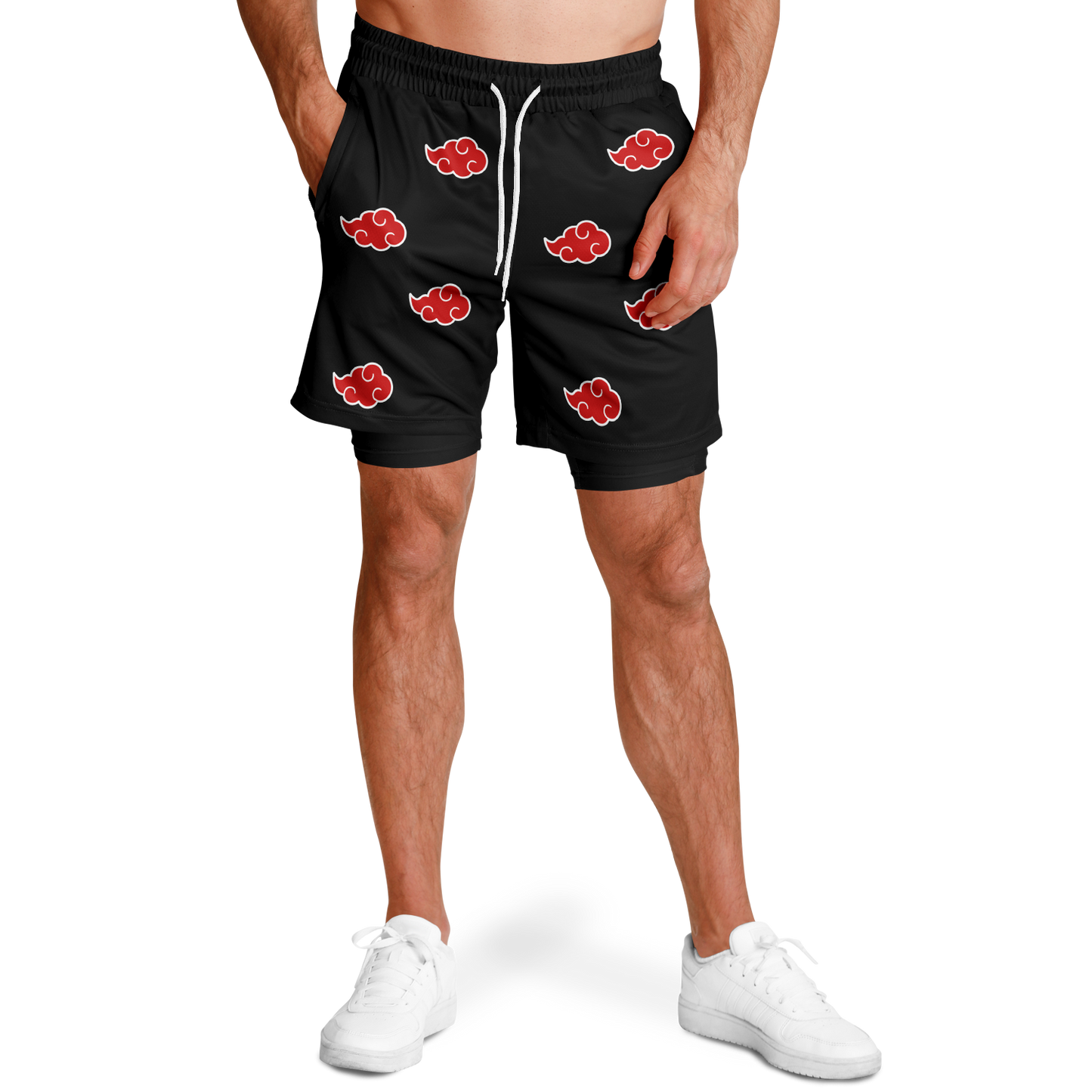 Red Cloud Men's 2-in-1 Shorts - AOP