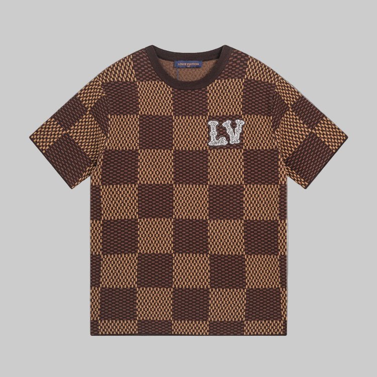Brown LLV Checkered Shirt