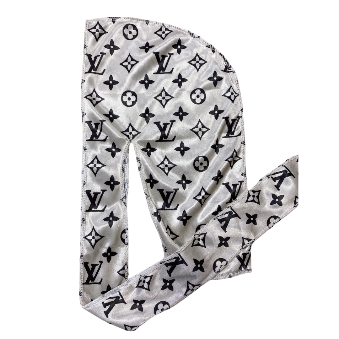 White LLV Durag for kids