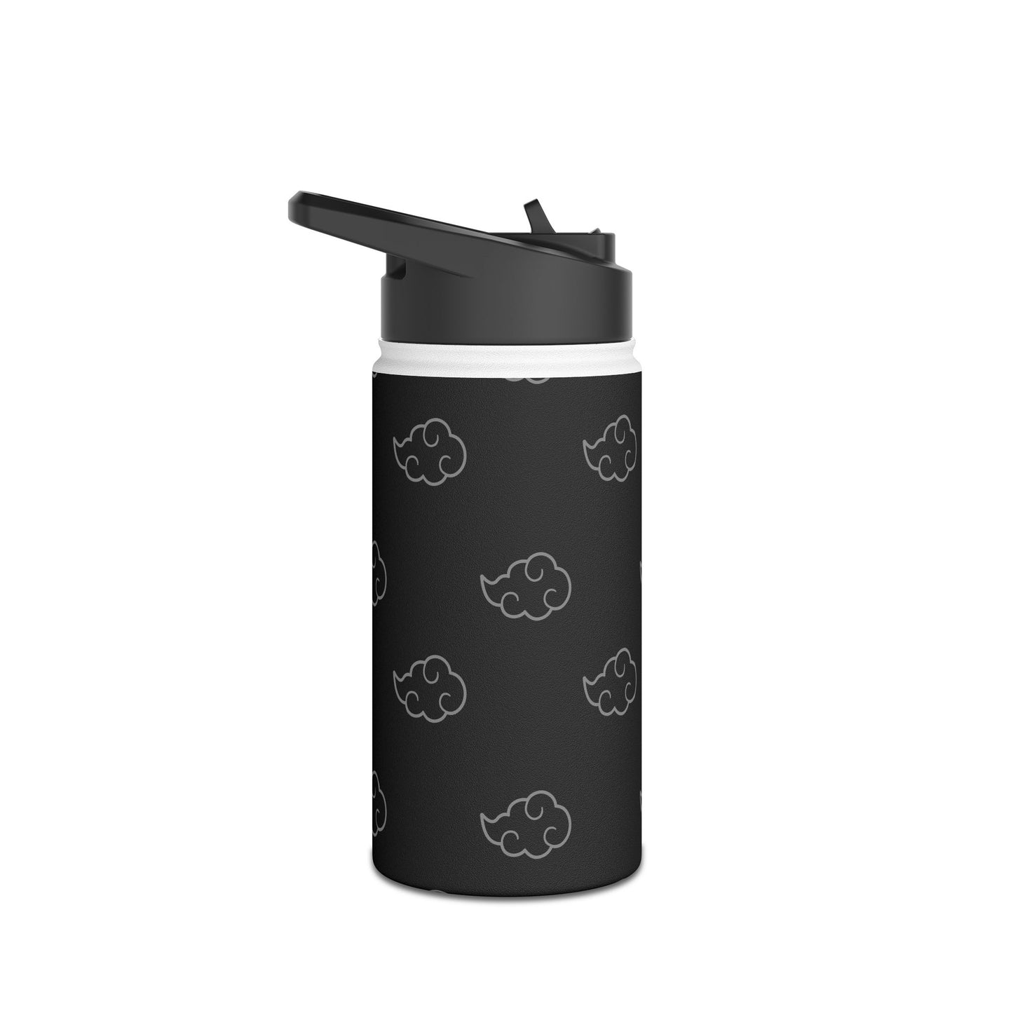 Black Cloud Stainless Steel Water Bottle, Standard Lid