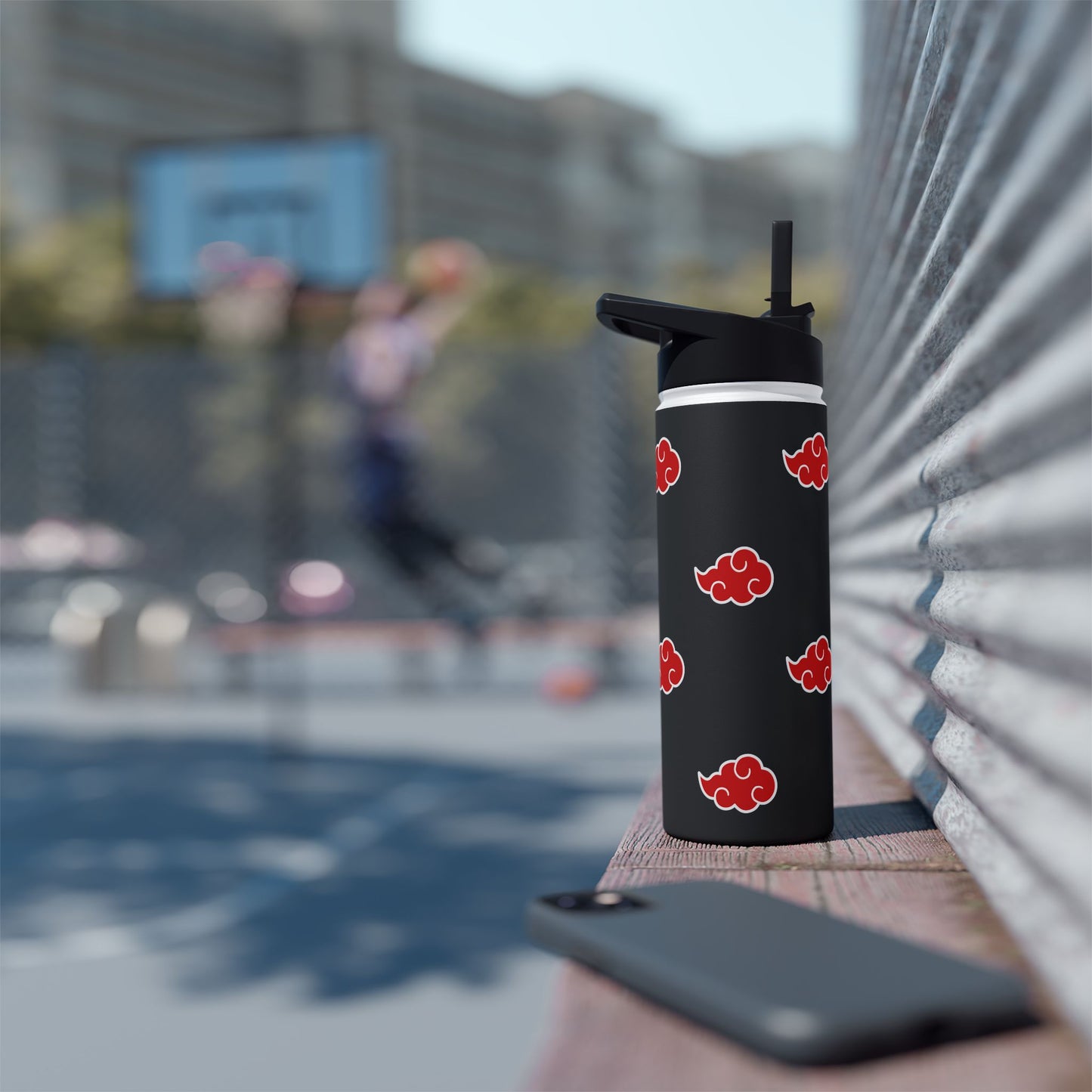 Red Cloud Stainless Steel Water Bottle, Standard Lid