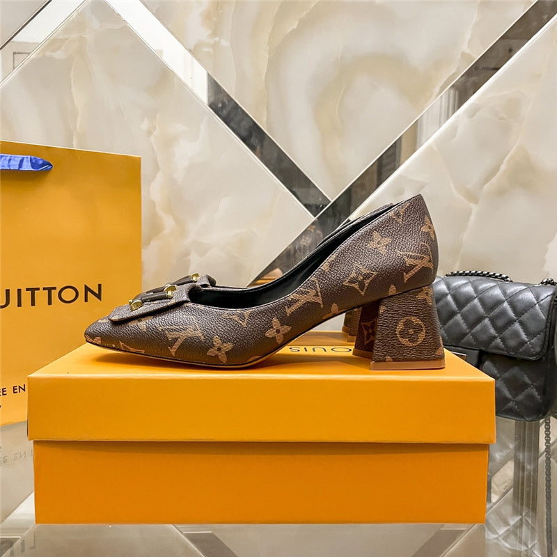 Brown LLV Design Heels