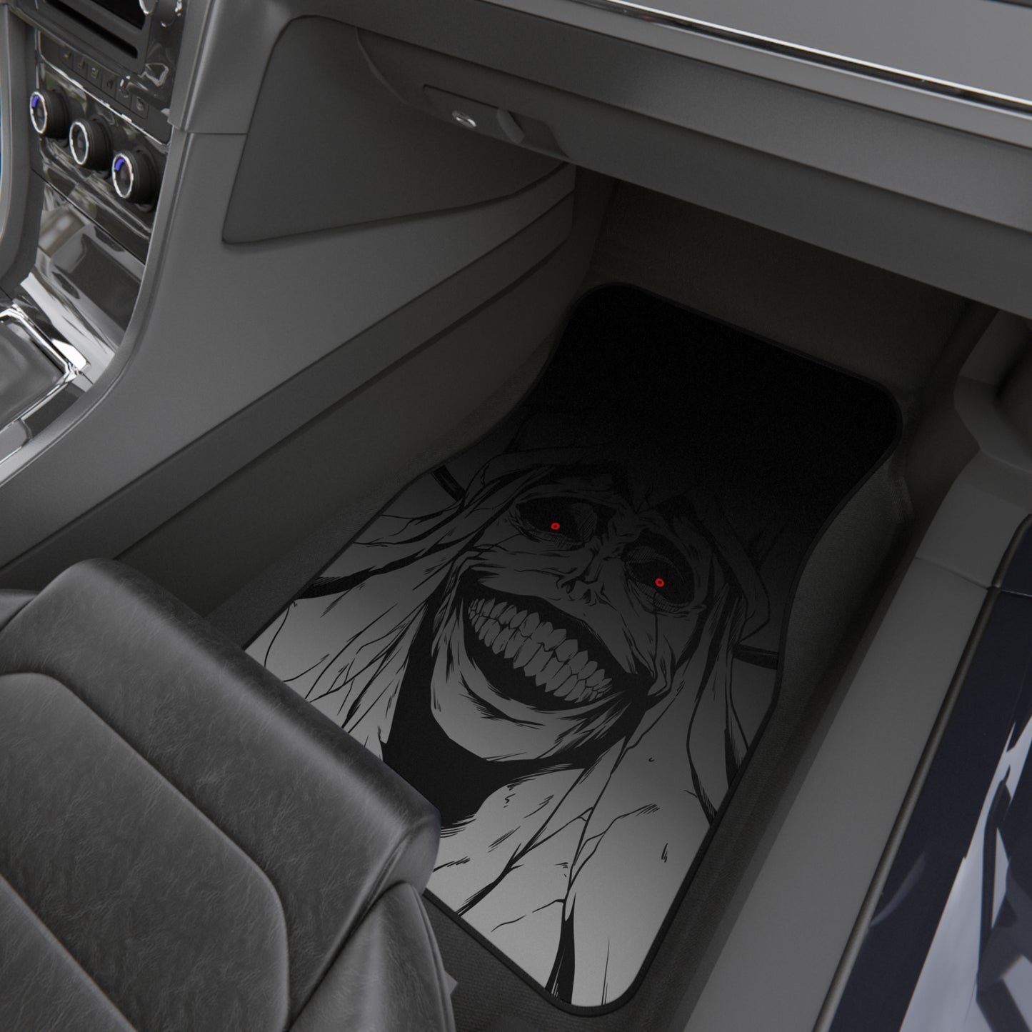 Solo Leveling God (Black and White) Car Mats (Set of 4)