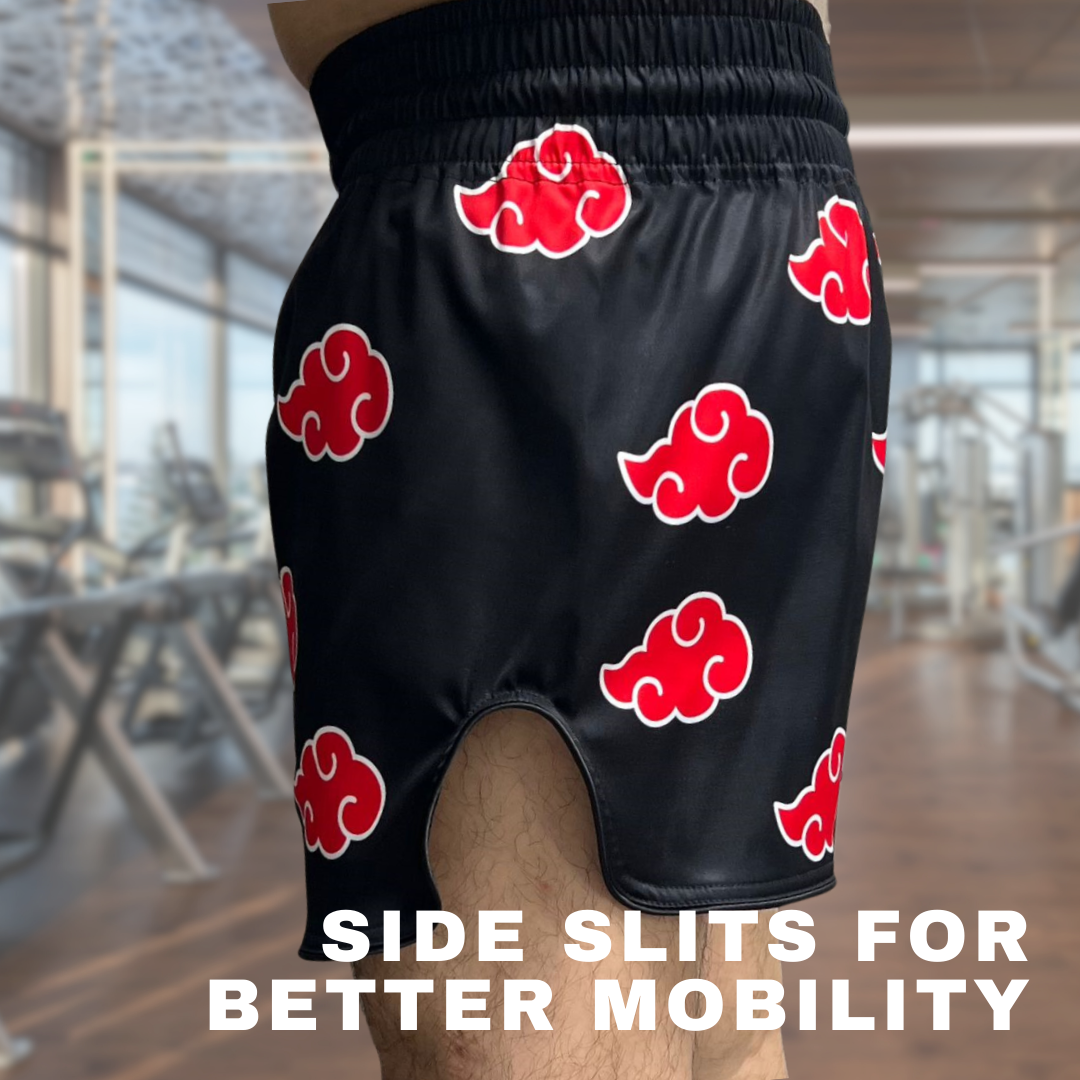 Red Cloud Anime Muay Thai Boxing Shorts