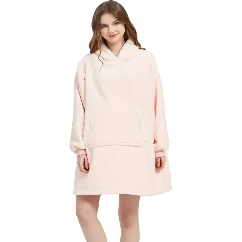 Pre Order Anime Blanket Hoodie Wearable Velvet Fabric