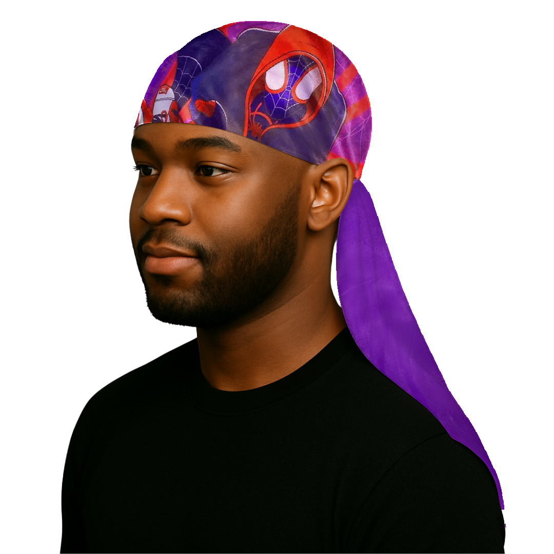 Spider  - SIlky Crown Durag