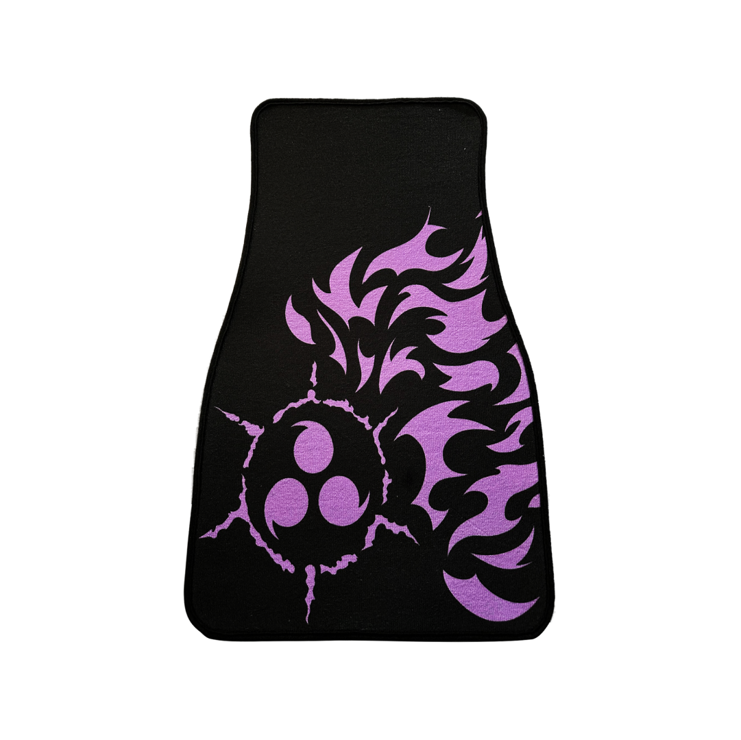 Anime Car Carpet Mat 1pc - Black Cursed Mark