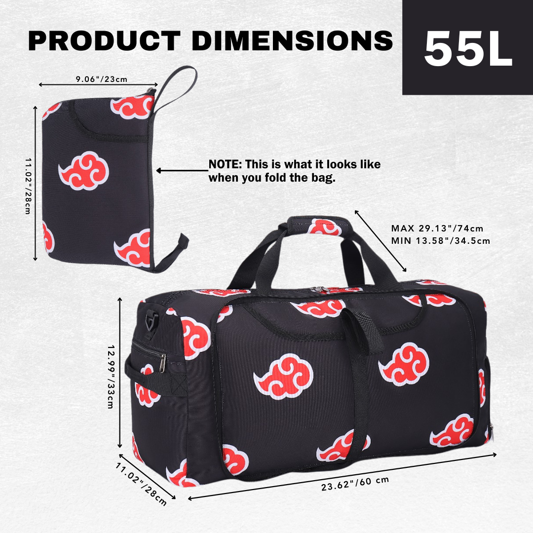 Anime Red Cloud Gym Bag