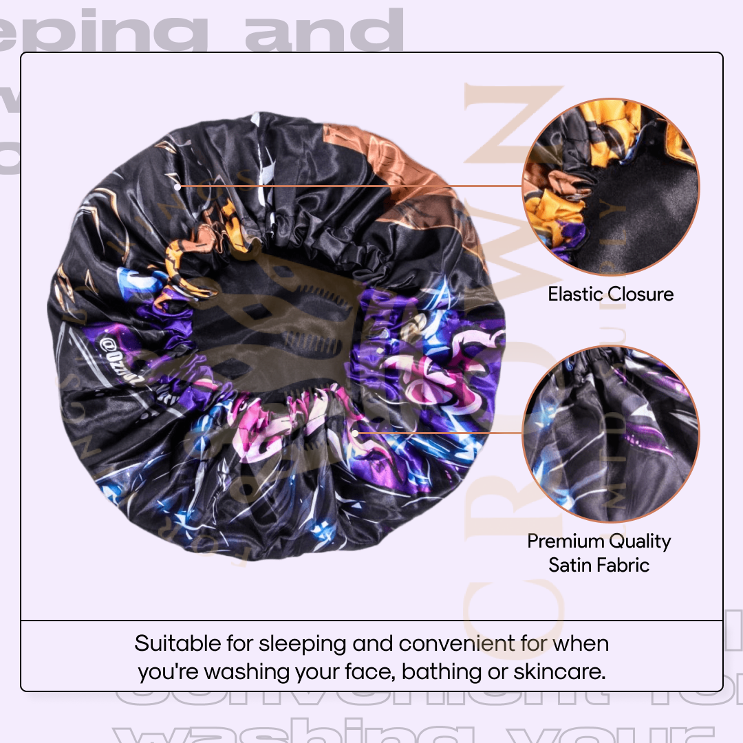 Dark Huey - Silky Crown Bonnet Crown Limited Supply