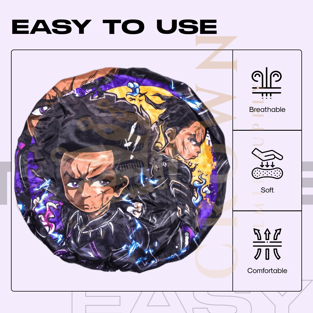 Dark Huey - Silky Crown Bonnet Crown Limited Supply