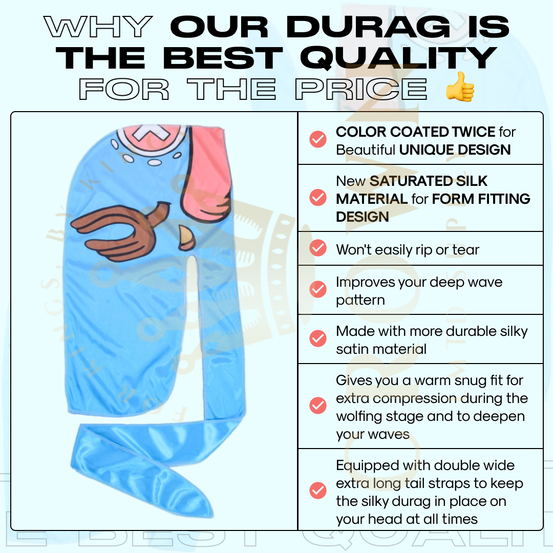 Limited Supply Anime Durag Crown Limited Supply