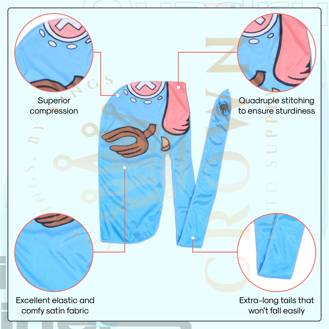 Limited Anime Durags For Men Crown Limited Supply