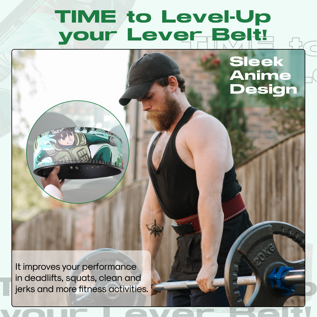 Mens Anime Gym Lever Belt Crown Limited Supply