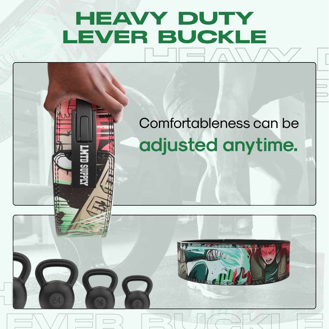 Gym Exercise Anime Lever Belts Crown Limited Supply