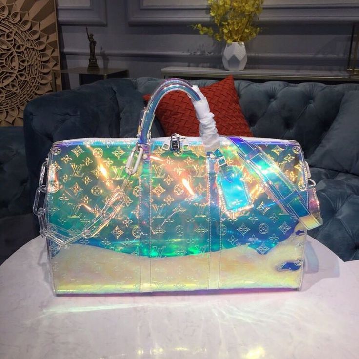 LLV Iridescent Reflective Design Travel Bag