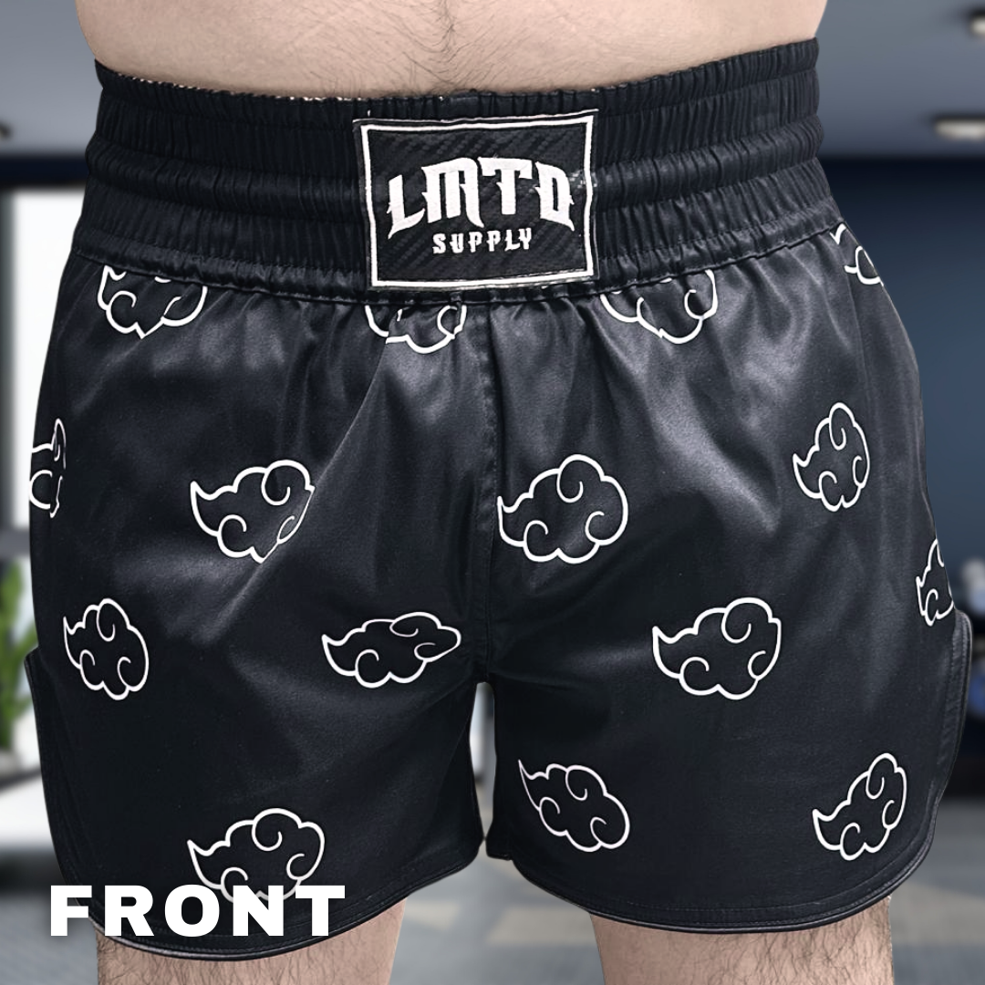 Black Cloud Anime Muay Thai Boxing Shorts