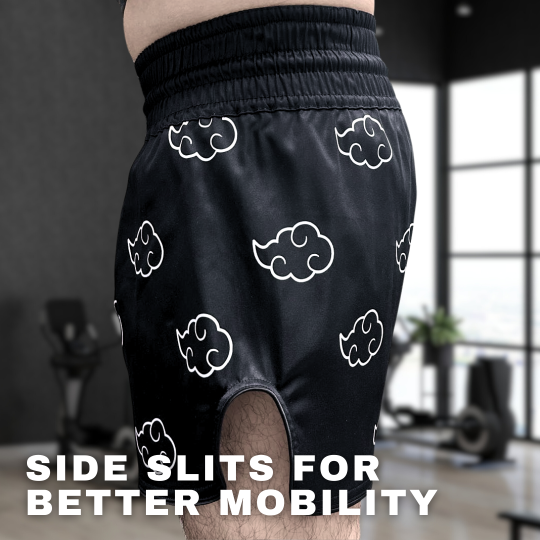 Black Cloud Anime Muay Thai Boxing Shorts